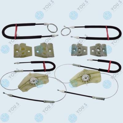 For VW Golf V Jetta III window regulator repair kit cable pull front left + right