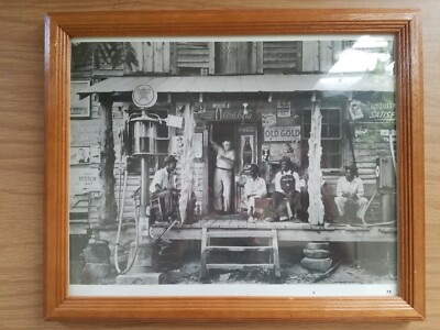 #ad Coca Cola Texaco Station Framed Art Print Black Gasoline Vintage $29.25