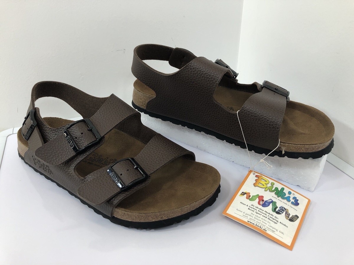 Birki's by Birkenstock LE MANS Men's Brown Dual Strap Sandal