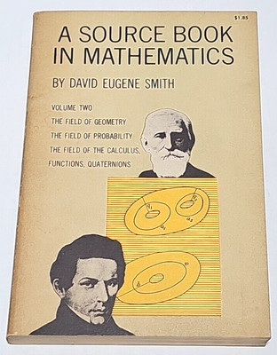 A Source Book in Mathematics, Volume 2 by David Eugene Smith, 1959 Good