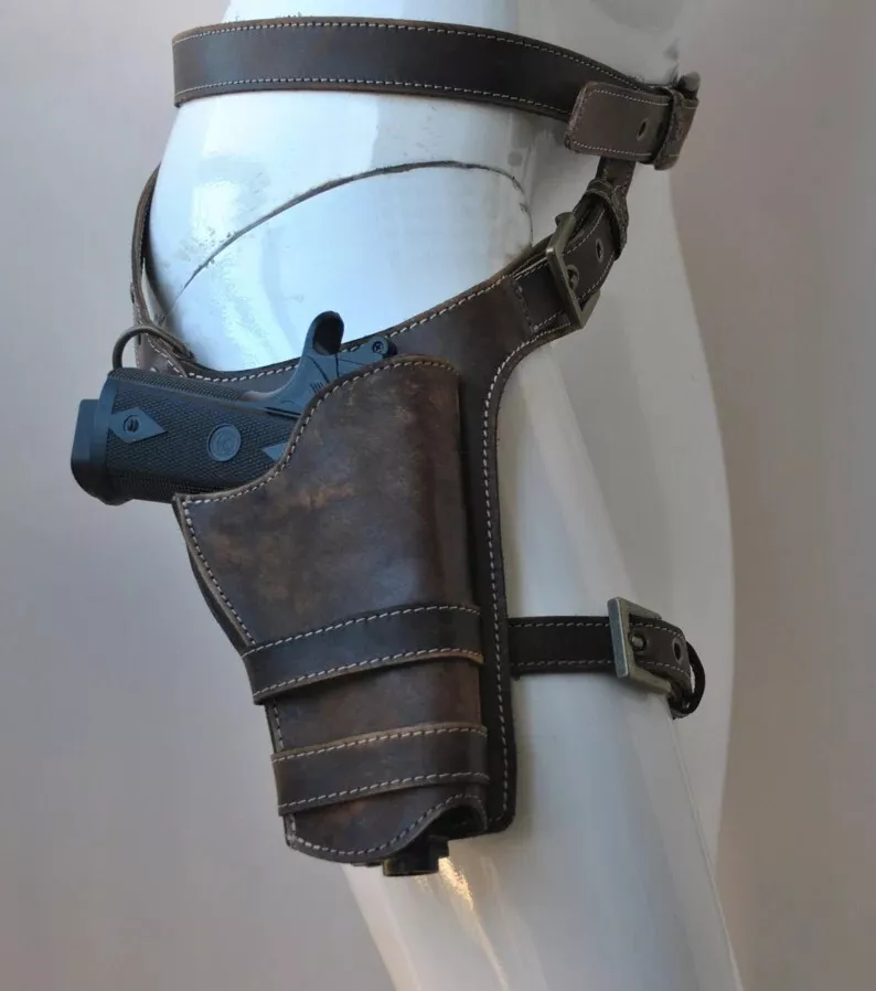 Jyn Erso Belt Gun Holster Leg Strap Cosplay Costume Prop Leather Belt, Star  Wars