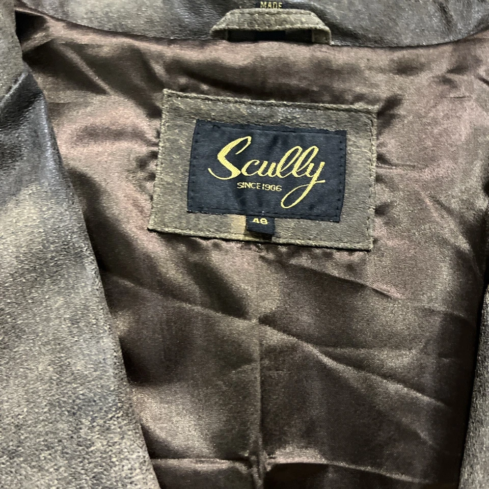 Blazer Scully Resistente Áspero Cuero Gamuza Nubuck en Marrón Talla 48 Foto 2 de 3