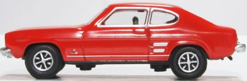 Oxford Diecast Ford Capri Mk1 Sunset Red 1:76 Scale Model Car - Picture 2 of 5