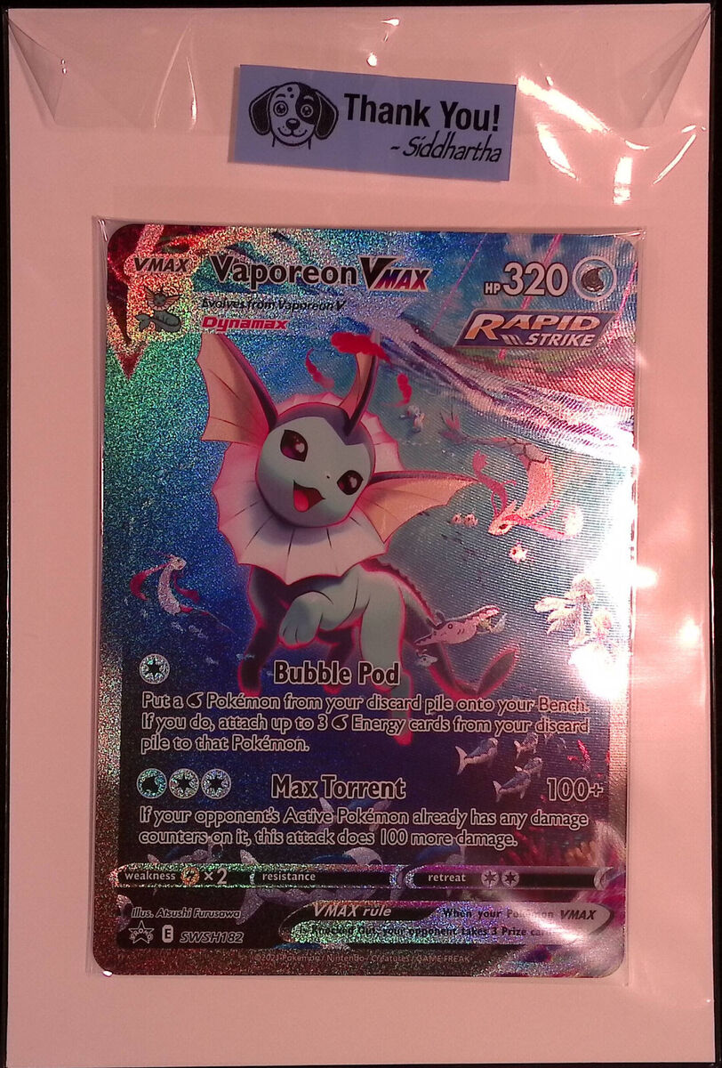 Vaporeon VMAX SWSH182 Jumbo Cards Holo for sale online | eBay Vaporeon VMAX SWSH182 Jumbo Cards Holo for sale online | eBay