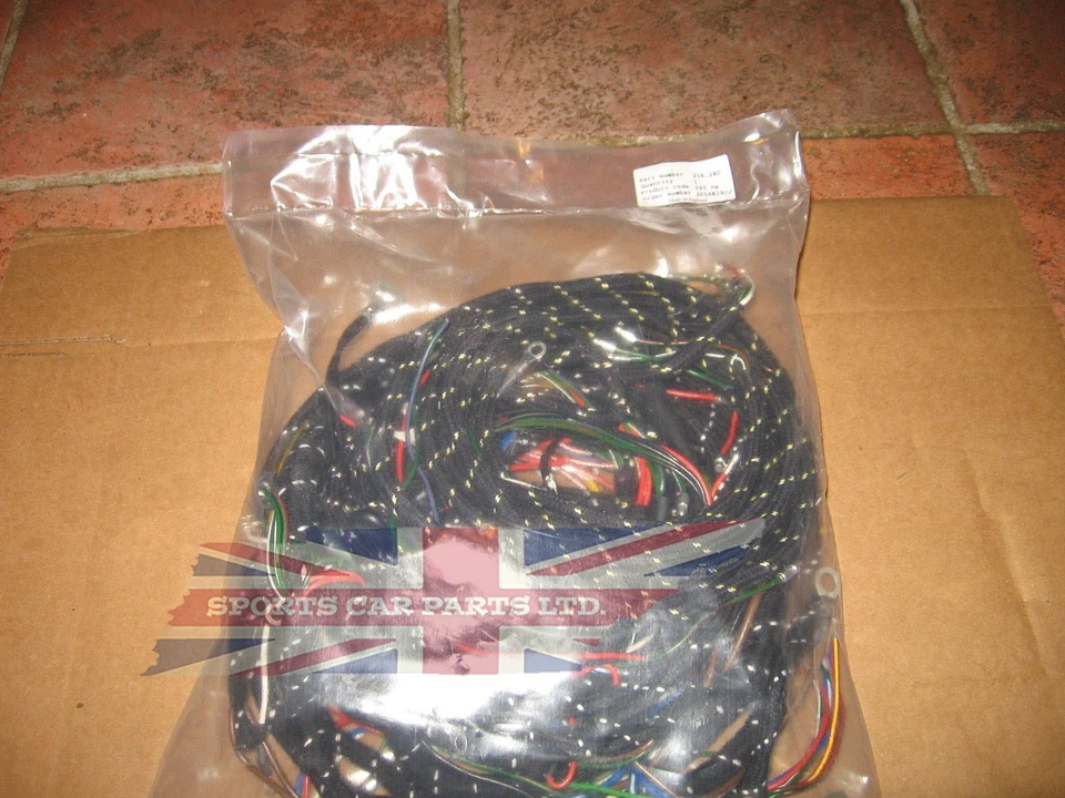 New Cloth Covered  Wiring Harness for MG MGA 1600 1959-1962  Made in UK  - Image 2 of 3