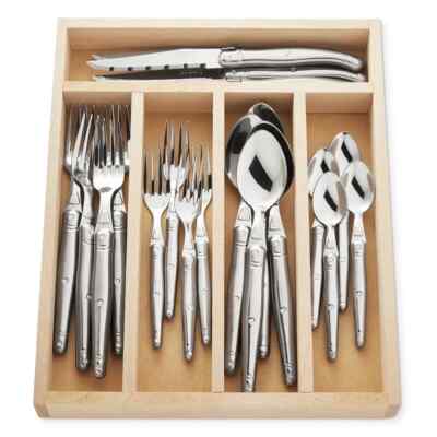 Jean Dubost Laguiole 20-Piece Flatware Stainless Steel Set