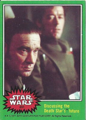 231 Star Wars 1977 Card — Discussing the Death Star's future