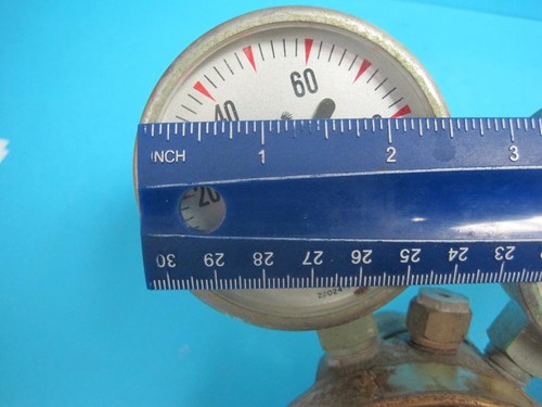 VINTAGE THE MATHESON CO REGULATOR 0-100 22024-1 0-3000 22025-1 GAUGE STEAMPUNK - Picture 13 of 16