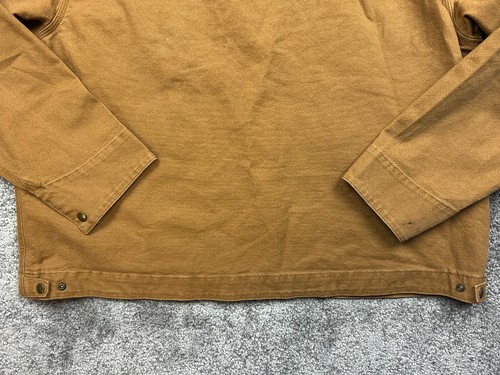 Carhartt Jacket Size 2XL XXL Detroit OJ6234-M Rugged Flex Duck In Brown Mens's - Picture 13 of 16