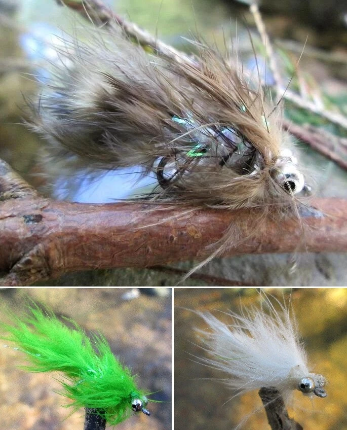 Gilchrist Fliegen. 3 x MAGNUS MEERFORELLEN STREAMER. Salzwasserhaken Gr.6.
