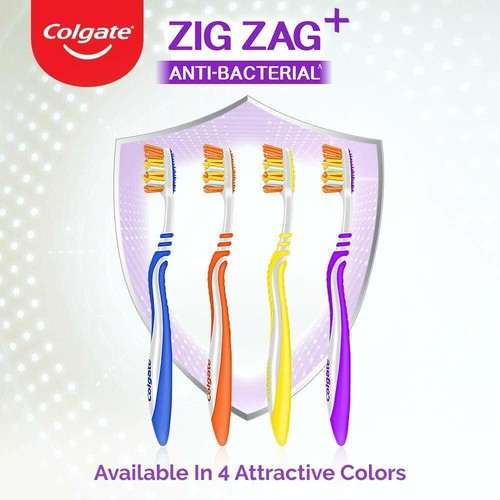 Colgate ZigZag Toothbrush - SOFT zig zag bristles - 6 PC PACK - Picture 6 of 7