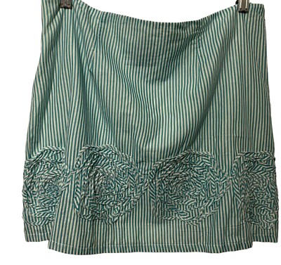 Anthropologie Judith March stripe mini skirt L 32 x 15 1/2