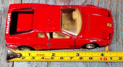 MC Toy Ferrari Testarossa 1/39 Scale Diecast Red Pull Back & Go
