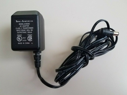 Sino American Model A10930C Class 2 AC Adapter 9V AC 300mA Netzteil - Bild 1 von 4