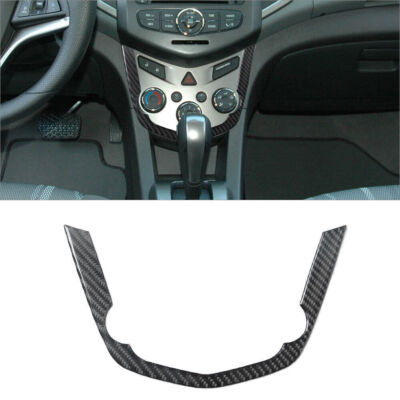 For Chevrolet Sonic 2012-16 Carbon Fiber Middle Climate Control Frame Cover Trim