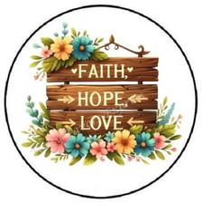 FAITH HOPE LOVE ENVELOPE SEALS LABELS STICKERS PARTY FAVORS