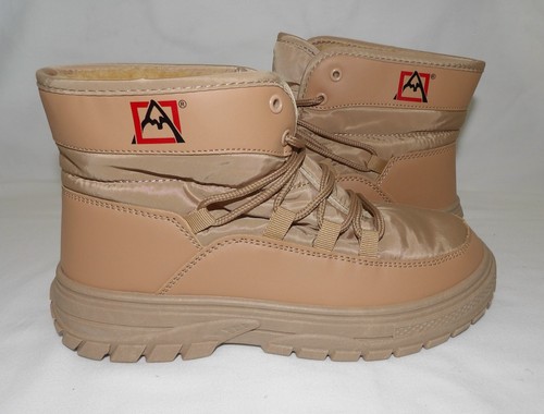 STIVALETTO DONNA VALANGA HIMALAYA MARRONE CHIARO TAGLIA 7 PELLE SINTETICA FODERATO PELLICCIA SINTETICA - Foto 3 di 9
