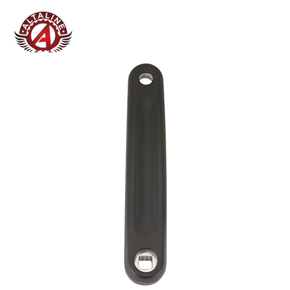 ALTALINE 175MM ALLOY BICYCLE LEFT BLACK CRANK ARM HORIZONTAL SQUARE