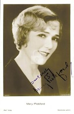 Mary Pickford -- Signed Vintage Photo Postcard Copy
