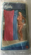 Inflatable Air Mat Pillow Float Yellow 72" x 27" New Large Vintage Inflatable