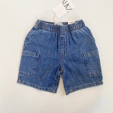 NWT ZARA GIRL sz6 CARGO DENIM SHORTS - 22.90