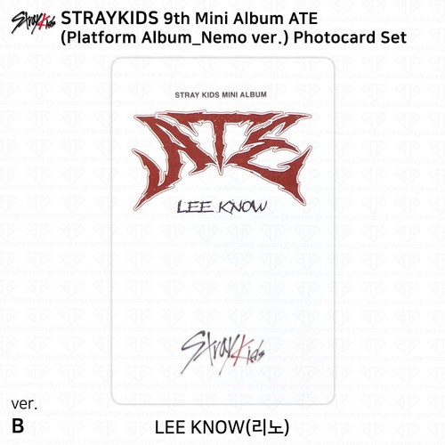 Stray Kids 9th Mini Album ATE Platform Nemo ver Official Photocard Chk Chk Boom - Picture 40 of 92