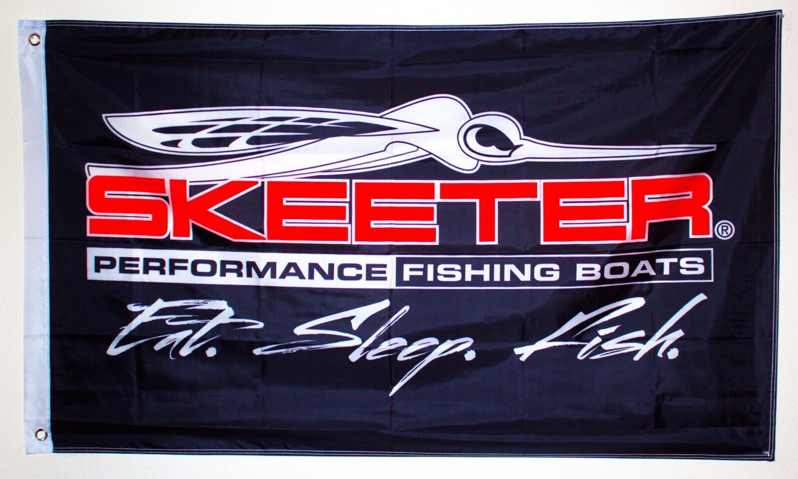 SKEETER Performance Fishing Boats, Eat. Sleep. Fish. - Flag Banner 3'x5'