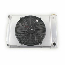 3 Row Radiator 16 Fan For 1967-1969 Chevy Camaro Pontiac Firebird 327 350 Motor