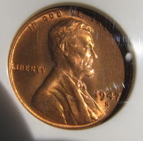 1947 S Lincoln Cent NGC MS67RD