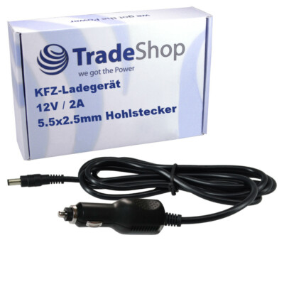 Netzteil Ladegerät Ladekabel KFZ 12V für Philips Ledino 20W-Akkustrahler