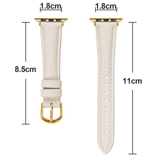 Women Strap Slim Leather Band for Apple Watch 10 9 8 7 SE 38/40/41/42/44/45/49mm - Picture 75 of 202