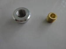 Aluminum Bung Drain Plug w/Brass Plug Pontoon Boat Vessel Gas Tank Oil Tank