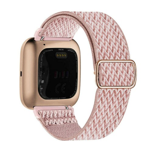 Per Fitbit Versa 4 3 / Sense 2 1 Cinturino Orologio Nylon Elastico Bracciale - Foto 7 di 19