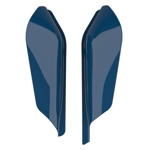 Deflectores de aire de cuadro medio azul Advanblack Reef para Harley Touring 2009+ - Imagen 2 de 10