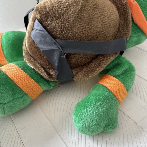 Teenage Mutant Ninja Turtle Michael Angelo Plush VTG 1989 22” Orange ACE Stuffed - Picture 12 of 15