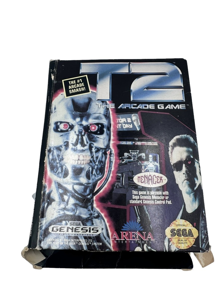 T2 The Arcade Game Terminator (Sega Genesis, 1992) CIB w