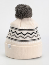 Coal The Fjord Nordic Pom Beanie In Off White Ski Snowboard Brand New