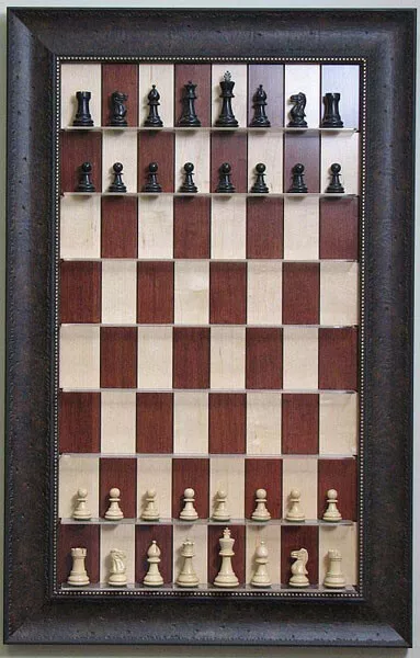 Straight Up Chess Board - Walnut Maple