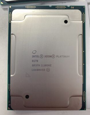 Intel Xeon Platinum 8170 LGA3647 26 cores 52threads 2.1GHZ