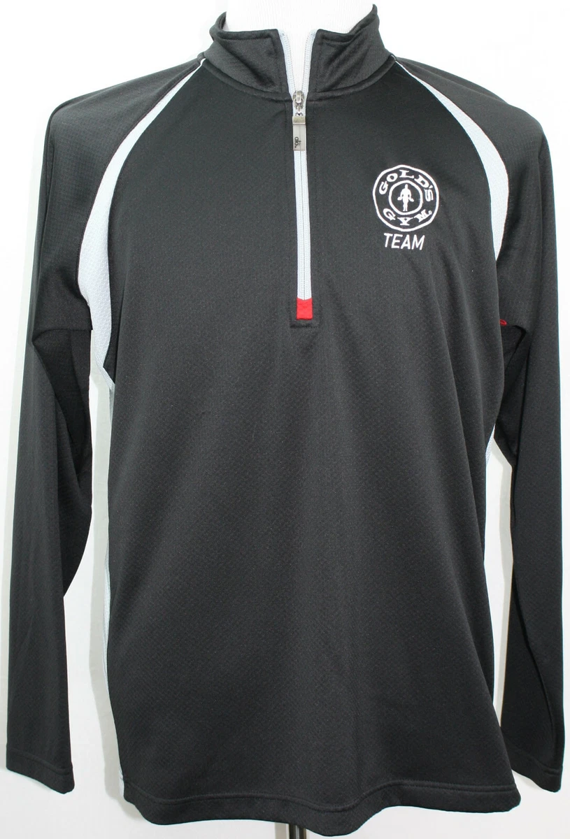 black gym zipper t shirt