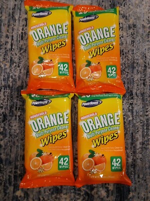 42 Power House Orange Citrus Multi-Purpose Cleaner. 4 Packs 