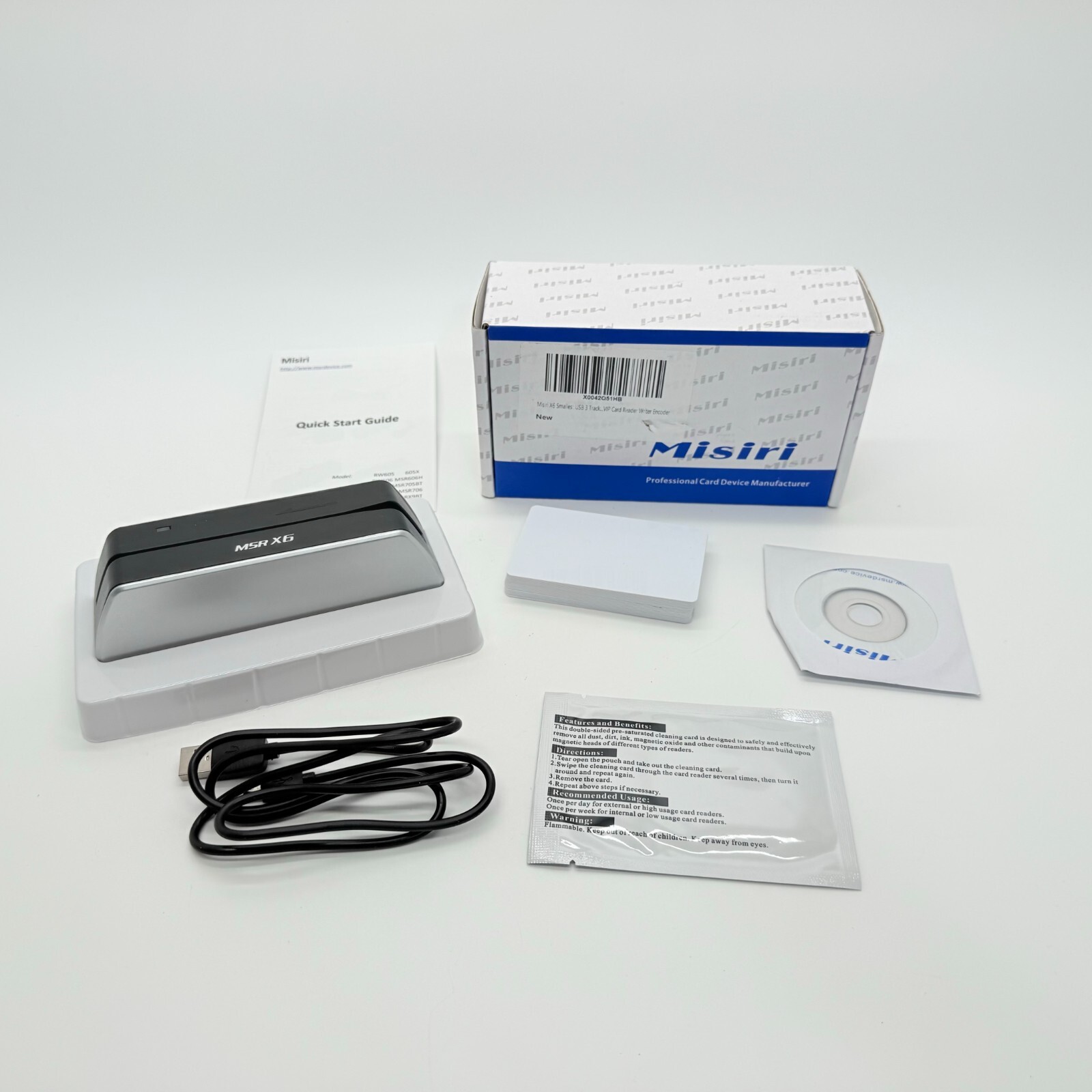 Misiri Program MISIRI X6BT Bluetooth Mag VIP Card Reader Writer Encoder - MSRX6BT