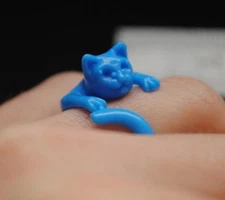 5 pcs cat Ring/Earring Wax patterns for lost wax casting jewelry_kts-279/278