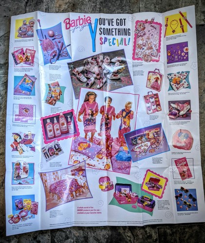 Vintage 80s 1988 Pink Plastic Hollywood Barbie Lunch Box - Picture 9 of 11