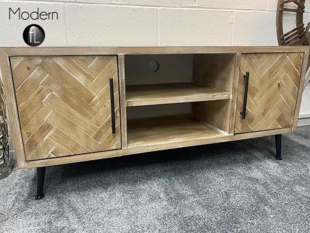 Washed wood tv stand deals