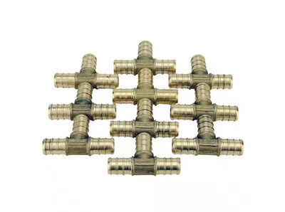 Apollo 1/2 in. Brass PEX-B Barb Tee (10-Pack)