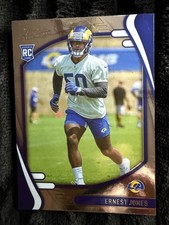2021 Panini Absolute Football Rookie Card Ernest Jones #190 Linebacker Rams NFL