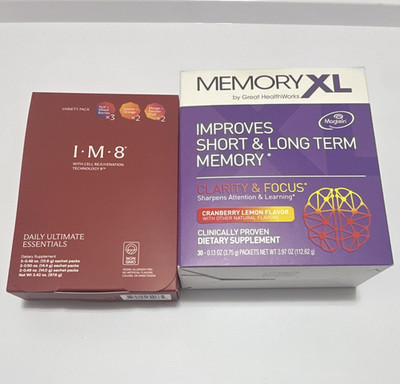 Memory XL & IM8 Daily Ultimate Essentials Variety Bundle New Factory Sealed