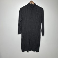 NWT Tommy Bahama Pickford New Cable Knit Half Zip Sweater Dress Sz Medium