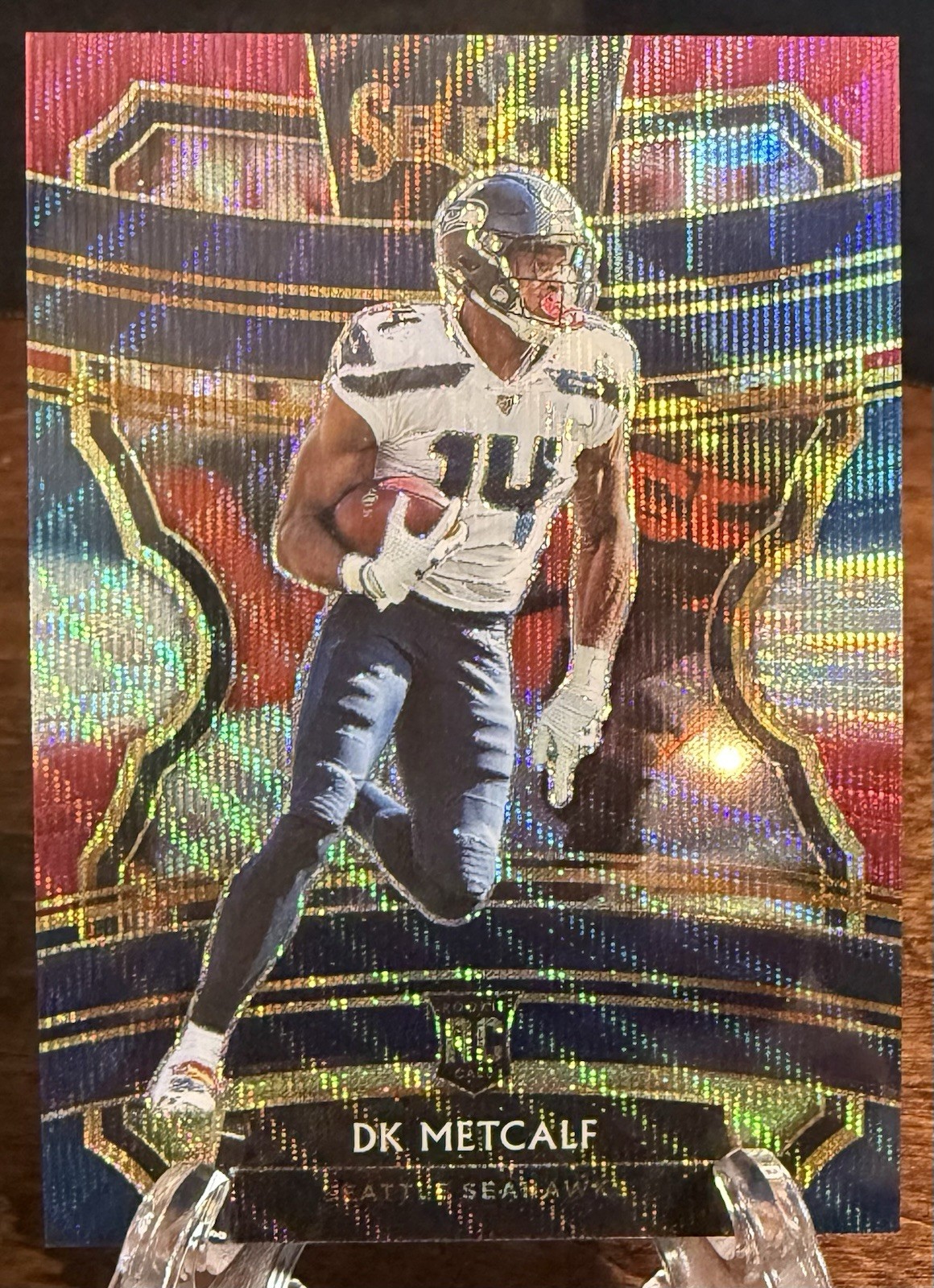 2019 Panini Select Tri-Color Prizm Rookie DK Metcalf #37 /199 Seattle Seahawks